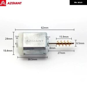 ダッジ サイドカードア セントラ ルロックモーター 12V DC アクチュエーター ハイパワーリペア センター エンジン FC280 DIY - Motor H