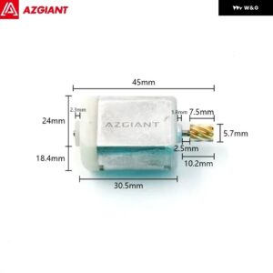 ダッジ サイドカードア セントラ ルロックモーター 12V DC アクチュエーター ハイパワーリペア センター エンジン FC280 DIY - Motor F