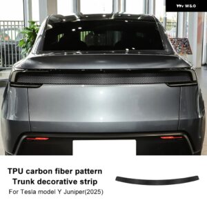 カーペイント ヘッドライト フィルム テスラ モデルY ジュニパー 2025年以降 クリア Bピラー テールライト フィルム - Carbon Tail film
