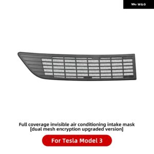 エアインレット カバー TESLA MODEL Y JUNIPER HIGHLAND MODEL 3 防虫 防汚フロント エアコン カバー - For 2021-2023 M3