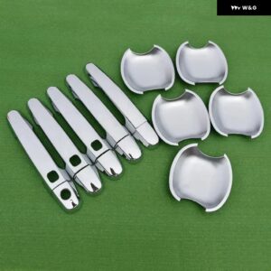 トヨタ RAV4 RAV 4 2006 - 13 XA30 クローム カー ドアハンドル カバー ステッカー スタイリング アクセサリー - handle-bowl3 buttons