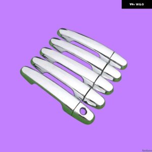 トヨタ RAV4 RAV 4 2006 - 13 XA30 クローム カー ドアハンドル カバー ステッカー スタイリング アクセサリー - handle 0 button