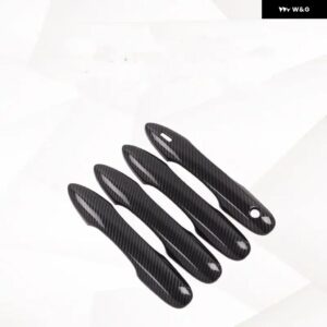 カーボンクロームハンドルカバー トリム トヨタ カローラオーリスE210 2019 - 21カーアクセサリー ステッカー オート スタイリング ハンドル - 1 Keyless Entry3