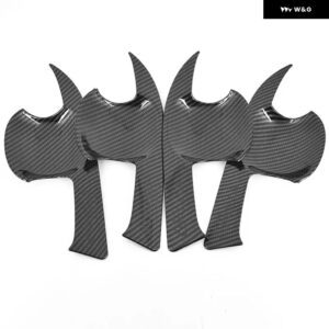 カーボンクロームハンドルカバー トリム トヨタ カローラオーリスE210 2019 - 21カーアクセサリー ステッカー オート スタイリング ハンドル - carbon bowl