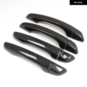 カーボンクロームカー ドアハンドル カバー トリム シトロエン ディスパッチスペースツアラーMK3 2017 - 21 ステッカー アクセサリー - carbon no sensors