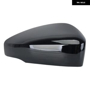 サイドバックミラー カバー キャップ VW ポロ 2009 2010 2011-2017 光沢ブラック穴 付きドアミラー カバー キャップ カーアクセサリー - 1 PC Right