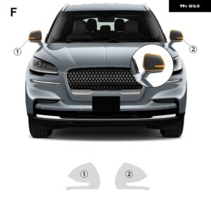 TPU クリア フィルム リンカーン アビエーター 2022 2023 プレカット ヘッドライト バックミラー クリア デカール - car rearview mirror