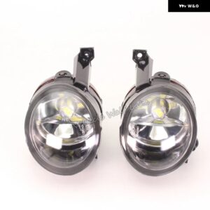 VW キャディ 2003 - 10 フロント バンパー フォグランプ ライト LED 電球 + グリル + ワイヤー付き - Pair LED Lamp