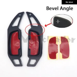 ステアリングホイール シフター パドルエクステンション 2個 メルセデスベンツ A B C E ML GL CLA GLA GLK SL SLK クラス W176 W246 C117 W212 W204 AMG - Bevel Angle Black