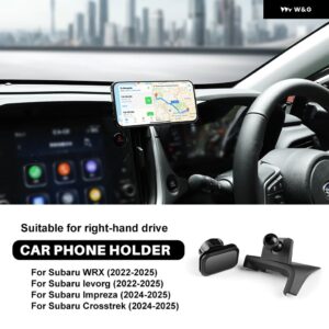 スバル クロストレック インプレッサ 2024 2025 WRX レヴォーグ 2022 2023 2024 2025 車用マグネット式重力式電話 ホルダー モバイル ブラケット クリップ - On the Right Side