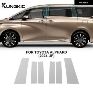 TPU トヨタ アルファード 2024 プレカット カー ヘッドライト リアビュー フィルム A B ピラー クリア 傷防止 UV - A B pillars film