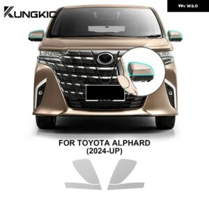 TPU トヨタ アルファード 2024 プレカット カー ヘッドライト リアビュー フィルム A B ピラー クリア 傷防止 UV - rearview film