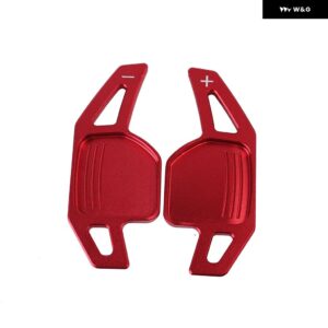 パドル シフター 2個 アウディ A4 B8 A3 8P S3 A5 A6 S6 C6 Q5 A8 R8 TT TTS MK2 8J アバント 車用 ステアリングホイール パドル エクステンション DSG - Red