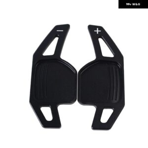 パドル シフター 2個 アウディ A4 B8 A3 8P S3 A5 A6 S6 C6 Q5 A8 R8 TT TTS MK2 8J アバント 車用 ステアリングホイール パドル エクステンション DSG - black