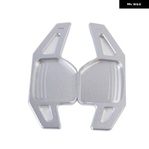 パドル シフター 2個 アウディ A4 B8 A3 8P S3 A5 A6 S6 C6 Q5 A8 R8 TT TTS MK2 8J アバント 車用 ステアリングホイール パドル エクステンション DSG - Silver