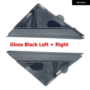 FIAT 500 2012-2017 モールディング ドアミラー トライアングルプレートカバー フラッグカバー フロントウィンドウ Aピラー トライアングル 1SH17KX7AA - Gloss Black L R