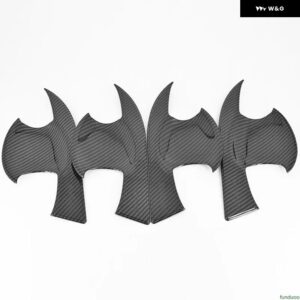 トヨタ RAV4 RAV 4 XA40 2014-2019 カーボン クローム カー ドアハンドル ボウルカバー 装飾 トリム ステッカー スタイリング アクセサリー - carbon bowl