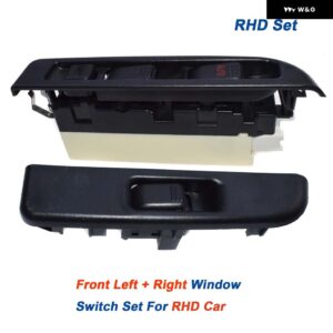 LHD / RHD フロント 左右パワーウィンドウスイッチ ISUZU NPR66/70PL NKR NQR70 NHR 24V 8973151840 8981472360 98147236-0 - 1 Set RHD