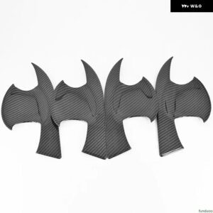 トヨタ イノーバ 2015-2022 カーボン クローム カー ドアハンドル ボウルカバー 装飾 トリム ステッカー スタイリング アクセサリー - carbon bowl