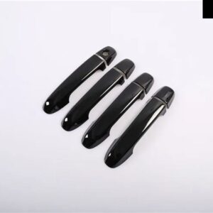 トヨタ カムリ XV50 2012 - 17 光沢ブラッククローム車 ドアハンドル カバー トリム ステッカー スタイリング アクセサリー - black