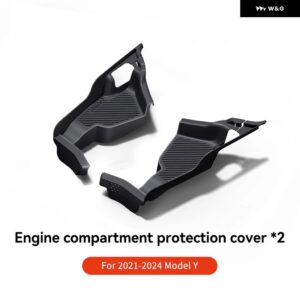 テスラ モデルY モデル3 ハイランド フロント トランク ウォーターガイド溝 詰まり防止カバー リーク フィルター カーアクセサリー - 2021-2024 Model Y