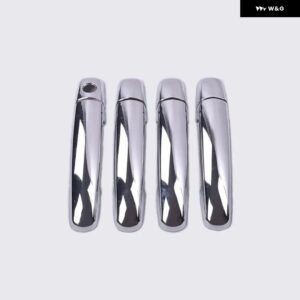 クロームカーボン車 ドアハンドル カバー トリム ステッカー スズキ スプラッシュ スズキ セレリオ スズキ シアズ カーアクセサリー - silver 1 keyhole