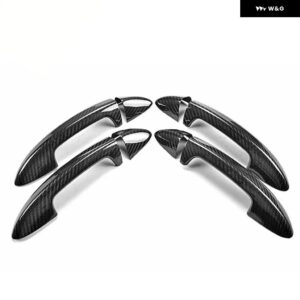 クロームカーボン車 ドアハンドル カバー トリム VW PASSAT B6 3C 2006 -2011 PASSAT CC 2009-2012 カー スタイリング アクセサリー - black