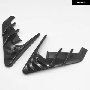 サイドウィング パネル プロテクター カバー TESLA MODEL 3 MODEL Y サイド カメラ サイドカバー 装飾 カーアクセサリー - Glossy black