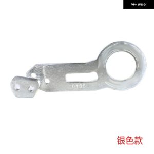 ダブルレターアルマイト 汎用 リア牽引フック ビレット アルミ牽引キット レーシング - Silver