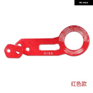 ダブルレターアルマイト 汎用 リア牽引フック ビレット アルミ牽引キット レーシング - red