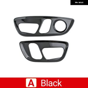 トヨタ RAV4 XA50 2019 - 24 RAV 4 ハイブリッド カーシート調整スイッチノブ パネル トリム カバー アクセサリー - A Black