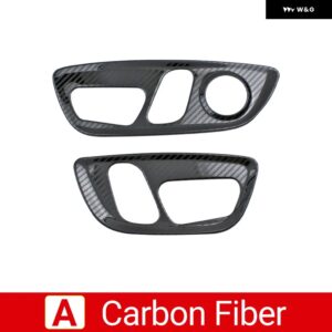 トヨタ RAV4 XA50 2019 - 24 RAV 4 ハイブリッド カーシート調整スイッチノブ パネル トリム カバー アクセサリー - A Carbon Fibre