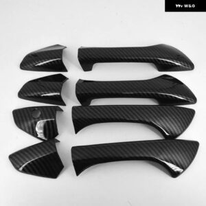 カーボン クローム カーサイド ドアハンドル 装飾 カバー トリム ホンダ アコード 2008 - 13 スタイリング アクセサリー - carbon 0 buttons