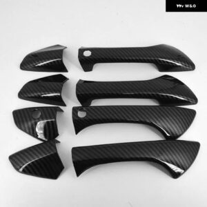 カーボン クローム カーサイド ドアハンドル 装飾 カバー トリム ホンダ アコード 2008 - 13 スタイリング アクセサリー - carbon 2 buttons