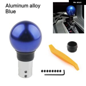 オートマチックカーギア ボックス ハンドル ギア シフト ノブスティック レバー ヘッド マツダ ホンダ シビック フィット - Aluminum BLUE