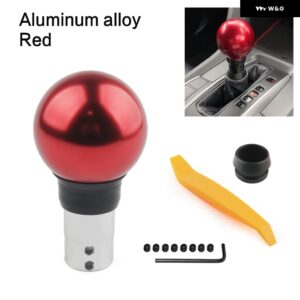 オートマチックカーギア ボックス ハンドル ギア シフト ノブスティック レバー ヘッド マツダ ホンダ シビック フィット - Aluminum RED