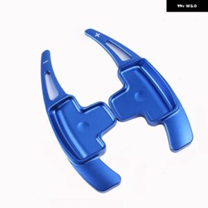 パドル シフター メルセデスベンツ A クラス A180 A200 A220 A250 W176 2013-2015 アルミ 合金 車用 ステアリングホイール シフト パドル 2個 - Blue