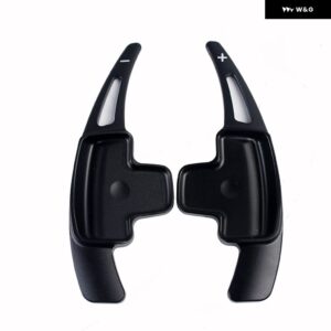 パドル シフター メルセデスベンツ A クラス A180 A200 A220 A250 W176 2013-2015 アルミ 合金 車用 ステアリングホイール シフト パドル 2個 - black