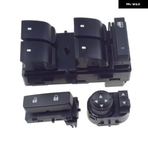 ウィンドウ コントロール ドアロック ミラー スイッチ 2007-2014 GMC SIERRA 1500 2500HD 3500HD CHEVY SILVERADO 15804093 25778970 20945224 - Full Set 3PCS