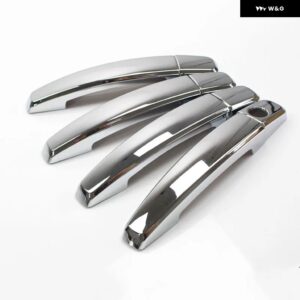 シボレー オーランド 2011 - 15 クロームブラック カー ドアハンドル カバー トリム ステッカー スタイリング アクセサリー - Silver