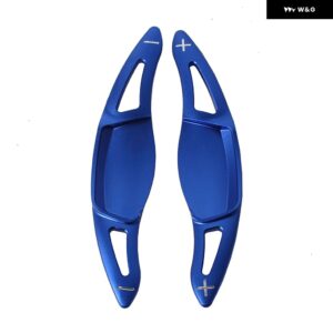 アルミ アドオン ステアリングホイール DSG ギア シフト パドル シフター エクステンション スズキ ビターラ SX4 S-CROSS スイフトスポーツ エスクード - Blue