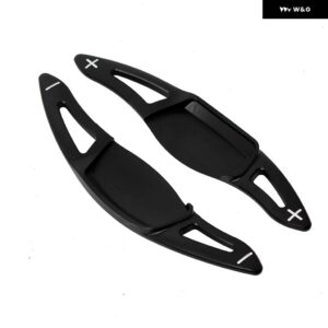 アルミ アドオン ステアリングホイール DSG ギア シフト パドル シフター エクステンション スズキ ビターラ SX4 S-CROSS スイフトスポーツ エスクード - black