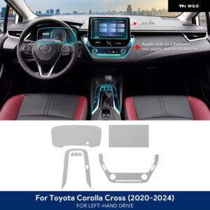 トヨタ カローラ クロス 2020 - 24 内装TPUフィルム 車用 ステッカー 10.5インチ ナビゲーション画面 傷防止 - LHD