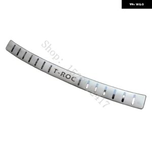 VW VW/ フォルクスワーゲン T-ROC TROC 2018-2024 リアドア バンパー プロテクター シルプレート ドアシル スカッフプレート ステッカー カーアクセサリー - b