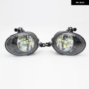 ゴルフ 6 A6 MK6 2009 - 13 カー スタイリング フロント LED フォグランプ フォグランプ + グリル + ワイヤー ハーネス アセンブリ - Dark Grey