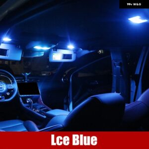 BMW X6 E71 E72 2008-2014 16個キット 車用LED インテリア ドーム読書灯 ドアランプ フット トランク ライトアクセサリー - Lce Blue