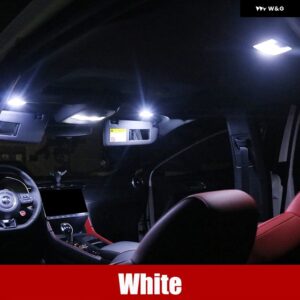 BMW X6 E71 E72 2008-2014 16個キット 車用LED インテリア ドーム読書灯 ドアランプ フット トランク ライトアクセサリー - White