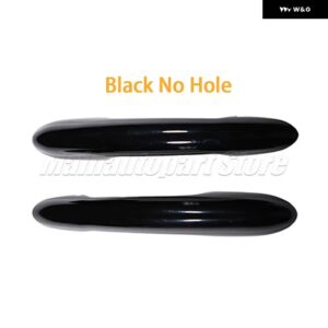 BMW MINI COOPER S F54 F55 F60 F56 F57 カー スタイリング インテリア 2個 光沢ブラック ドアハンドル カバー カーアクセサリー - Black No Hole