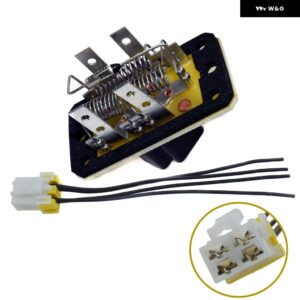 HVAC ヒーター ブロワー モーター 抵抗器 プラグ付き フォード F-150 F-250 F-350 スーパーデューティ 97-04 ピックアップ 4L3Z19A706AA EC0161B15 - Set 2PCS