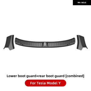 テスラ モデルY 2021-2023 リア トランク サイドガード TPEカバー ふわふわ表面コーナー シェル リア トランク プロテクター - 4